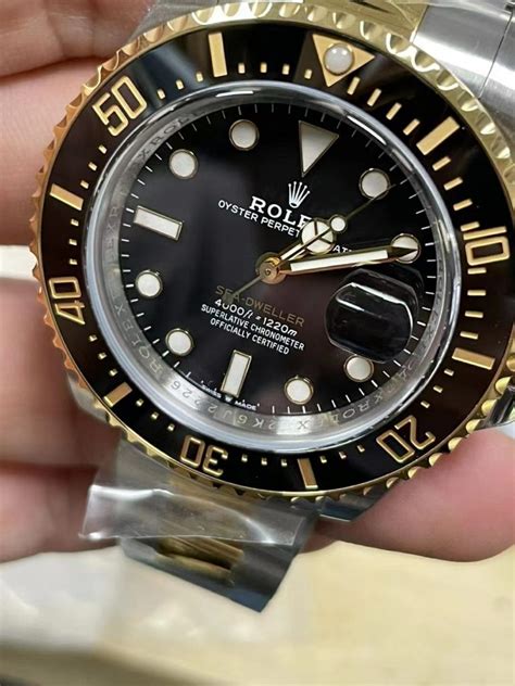 replica rolex sea dweller uk|Rolex Sea-Dweller two tone.